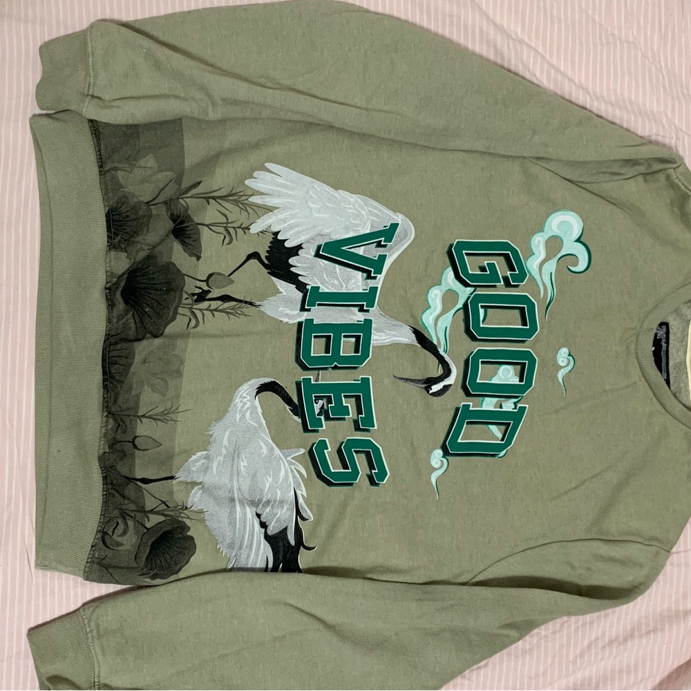 Olive Graphic Men's Sweater